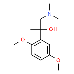 ChemSpider 2D Image | 2-(2,5-Dimethoxyphenyl)-1-(dimethylamino)-2-propanol | C13H21NO3