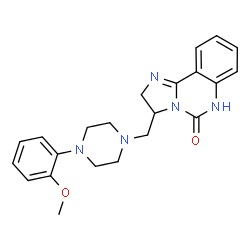 ChemSpider 2D Image | 3-{[4-(2-Methoxyphenyl)-1-piperazinyl]methyl}-2,6-dihydroimidazo[1,2-c]quinazolin-5(3H)-one | C22H25N5O2