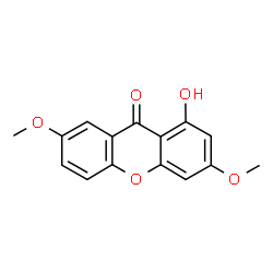 ChemSpider 2D Image | 1-Hydroxy-3,7-dimethoxyxanthone | C15H12O5