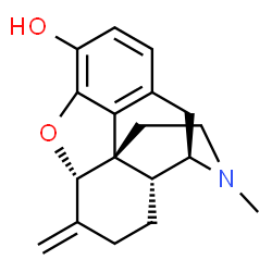 ChemSpider 2D Image | 6-Methylenedihydrodesoxymorphine | C18H21NO2
