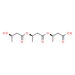 ChemSpider 2D Image | (3R)-3-{[(3R)-3-{[(3R)-3-Hydroxybutanoyl]oxy}butanoyl]oxy}butanoic acid | C12H20O7