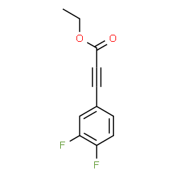 ChemSpider 2D Image | Ethyl 3-(3,4-difluorophenyl)-2-propynoate | C11H8F2O2