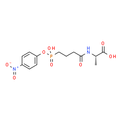 ChemSpider 2D Image | PARA-NITROPHENYL PHOSPHONOBUTANOYL D-ALANINE | C13H17N2O8P