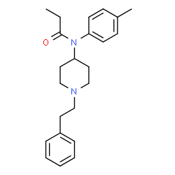 ChemSpider 2D Image | N-(4-Methylphenyl)-N-[1-(2-phenylethyl)-4-piperidinyl]propanamide | C23H30N2O