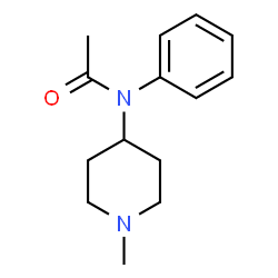 ChemSpider 2D Image | N-(1-Methyl-4-piperidinyl)-N-phenylacetamide | C14H20N2O