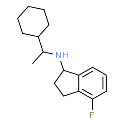 ChemSpider 2D Image | N-(1-Cyclohexylethyl)-4-fluoro-1-indanamine | C17H24FN