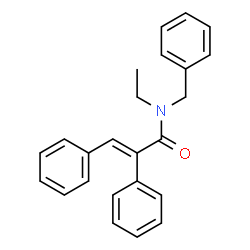 ChemSpider 2D Image | (2E)-N-Benzyl-N-ethyl-2,3-diphenylacrylamide | C24H23NO