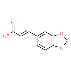 ChemSpider 2D Image | (2E)-3-(1,3-Benzodioxol-5-yl)acrylate | C10H7O4