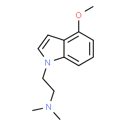 ChemSpider 2D Image | 2-(4-Methoxy-1H-indol-1-yl)-N,N-dimethylethanamine | C13H18N2O