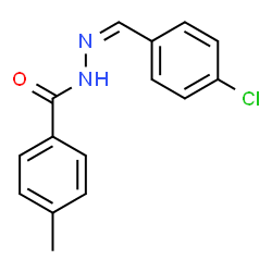 ChemSpider 2D Image | N'-[(Z)-(4-Chlorophenyl)methylene]-4-methylbenzohydrazide | C15H13ClN2O