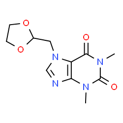 ChemSpider 2D Image | Doxofylline | C11H14N4O4