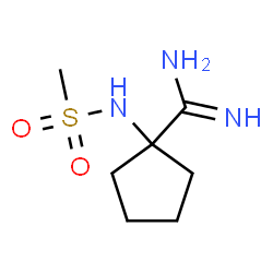 ChemSpider 2D Image | 1-[(Methylsulfonyl)amino]cyclopentanecarboximidamide | C7H15N3O2S