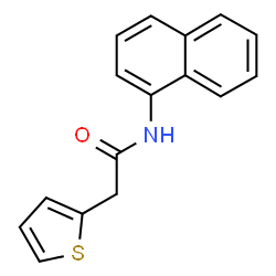 ChemSpider 2D Image | N-(1-Naphthyl)-2-(2-thienyl)acetamide | C16H13NOS