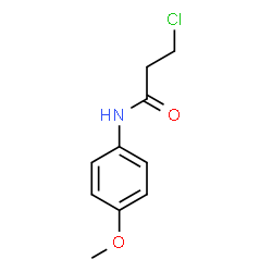 ChemSpider 2D Image | N-3-Chloroproiony-(4-methoxy)-aniline | C10H12ClNO2
