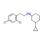 InChI=1/C17H23Cl2N/c18-15-7-6-13(17(19)11-15)8-9-20-16-3-1-2-14(10-16)12-4-5-12/h6-7,11-12,14,16,20H,1-5,8-10H2