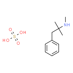 ChemSpider 2D Image | 2-Propanamine, 2,n-dimethyl-1-phenyl-, sulfate | C11H19NO4S