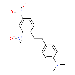 ChemSpider 2D Image | 4-[(E)-2-(2,4-Dinitrophenyl)vinyl]-N,N-dimethylaniline | C16H15N3O4