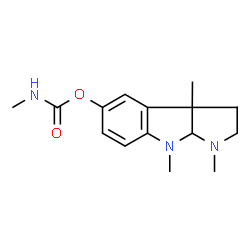 ChemSpider 2D Image | 1,3a,8-Trimethyl-1,2,3,3a,8,8a-hexahydropyrrolo[2,3-b]indol-5-yl methylcarbamate | C15H21N3O2