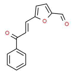 ChemSpider 2D Image | 5-[(1E)-3-Oxo-3-phenyl-1-propen-1-yl]-2-furaldehyde | C14H10O3