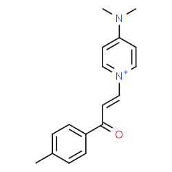 ChemSpider 2D Image | 4-(Dimethylamino)-1-[(1E)-3-(4-methylphenyl)-3-oxo-1-propen-1-yl]pyridinium | C17H19N2O