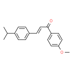 ChemSpider 2D Image | (2E)-3-(4-Isopropylphenyl)-1-(4-methoxyphenyl)-2-propen-1-one | C19H20O2