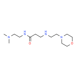 ChemSpider 2D Image | N-[2-(Dimethylamino)ethyl]-N~3~-[2-(4-morpholinyl)ethyl]-beta-alaninamide | C13H28N4O2