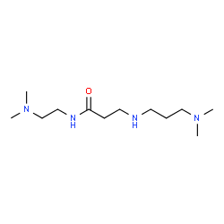 ChemSpider 2D Image | N-[2-(Dimethylamino)ethyl]-N~3~-[3-(dimethylamino)propyl]-beta-alaninamide | C12H28N4O