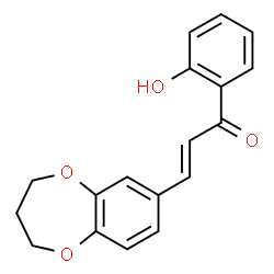 ChemSpider 2D Image | (2E)-3-(3,4-Dihydro-2H-1,5-benzodioxepin-7-yl)-1-(2-hydroxyphenyl)-2-propen-1-one | C18H16O4