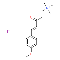 ChemSpider 2D Image | (4E)-5-(4-Methoxyphenyl)-N,N,N-trimethyl-3-oxo-4-penten-1-aminium iodide | C15H22INO2