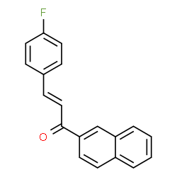 ChemSpider 2D Image | (2E)-3-(4-Fluorophenyl)-1-(2-naphthyl)-2-propen-1-one | C19H13FO