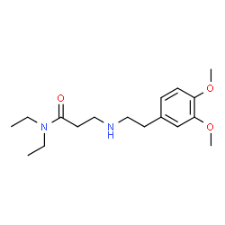 ChemSpider 2D Image | N~3~-[2-(3,4-Dimethoxyphenyl)ethyl]-N,N-diethyl-beta-alaninamide | C17H28N2O3
