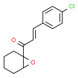ChemSpider 2D Image | (2E)-3-(4-Chlorophenyl)-1-(7-oxabicyclo[4.1.0]hept-1-yl)-2-propen-1-one | C15H15ClO2