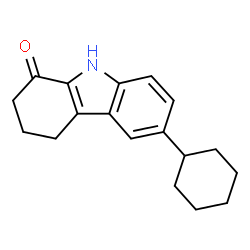 ChemSpider 2D Image | 6-Cyclohexyl-1,2,3,4-tetrahydro-9H-carbazol-1-one | C18H21NO