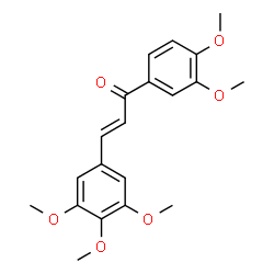 ChemSpider 2D Image | (2E)-1-(3,4-Dimethoxyphenyl)-3-(3,4,5-trimethoxyphenyl)-2-propen-1-one | C20H22O6