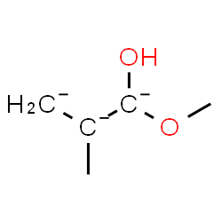 ChemSpider 2D Image | 1-Hydroxy-1-methoxy-2-methylpropanetriide | C5H9O2