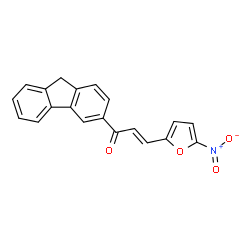 ChemSpider 2D Image | (2E)-1-(9H-Fluoren-3-yl)-3-(5-nitro-2-furyl)-2-propen-1-one | C20H13NO4