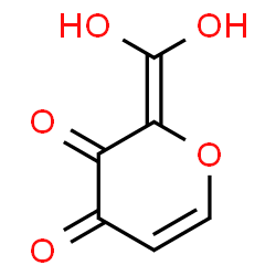 ChemSpider 2D Image | 2-(Dihydroxymethylene)-2H-pyran-3,4-dione | C6H4O5