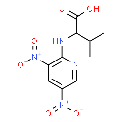 ChemSpider 2D Image | N-(3,5-Dinitro-2-pyridinyl)valine | C10H12N4O6