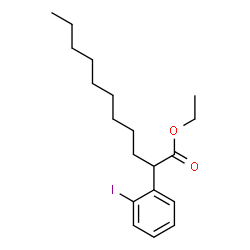 ChemSpider 2D Image | Ethyl 2-(2-iodophenyl)undecanoate | C19H29IO2