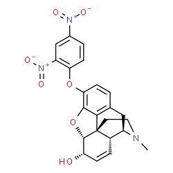 ChemSpider 2D Image | 2,4-Dinitrophenylmorphine | C23H21N3O7