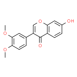 ChemSpider 2D Image | 3',4'-DIMETHOXY-7-HYDROXYISOFLAVONE | C17H14O5