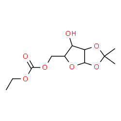 ChemSpider 2D Image | 5-O-(Ethoxycarbonyl)-1,2-O-isopropylidenepentofuranose | C11H18O7