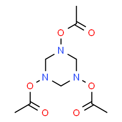 ChemSpider 2D Image | 1,3,5-Triacetoxy-1,3,5-triazinane | C9H15N3O6
