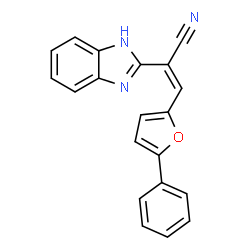 ChemSpider 2D Image | (2Z)-2-(1H-Benzimidazol-2-yl)-3-(5-phenyl-2-furyl)acrylonitrile | C20H13N3O