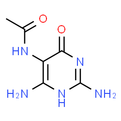 ChemSpider 2D Image | N-(2,6-Diamino-4-oxo-1,4-dihydro-5-pyrimidinyl)acetamide | C6H9N5O2