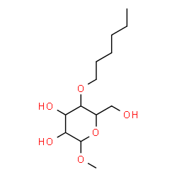 ChemSpider 2D Image | Methyl 4-O-hexylhexopyranoside | C13H26O6