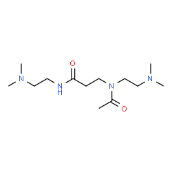 ChemSpider 2D Image | N~3~-Acetyl-N,N~3~-bis[2-(dimethylamino)ethyl]-beta-alaninamide | C13H28N4O2
