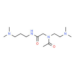 ChemSpider 2D Image | N~2~-Acetyl-N~2~-[2-(dimethylamino)ethyl]-N-[3-(dimethylamino)propyl]glycinamide | C13H28N4O2
