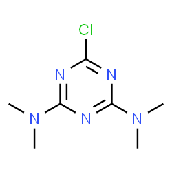 ChemSpider 2D Image | 2,4-Bis(dimethylamino)-6-chloro-s-triazine | C7H12ClN5