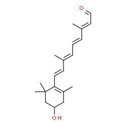 ChemSpider 2D Image | 3-Hydroxyretinal | C20H28O2